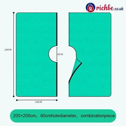 No More Leaf Chaos! 🌳 The 2-Minute Solution for Your Hedge Trimming ✂️ - 200×200cm | 60cm Opening | Split-Design