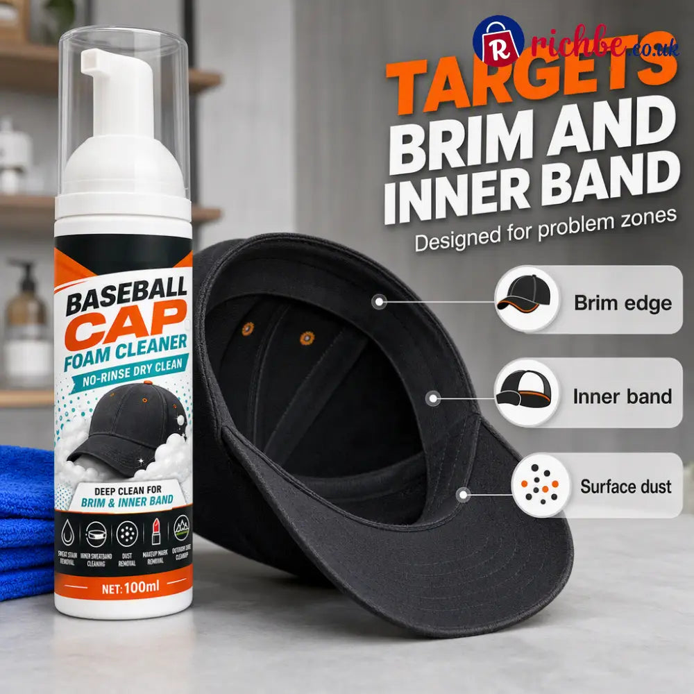 No-Rinse Baseball Cap Foam Cleaner