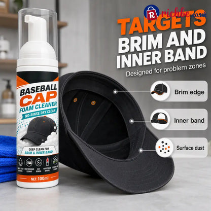 No-Rinse Baseball Cap Foam Cleaner