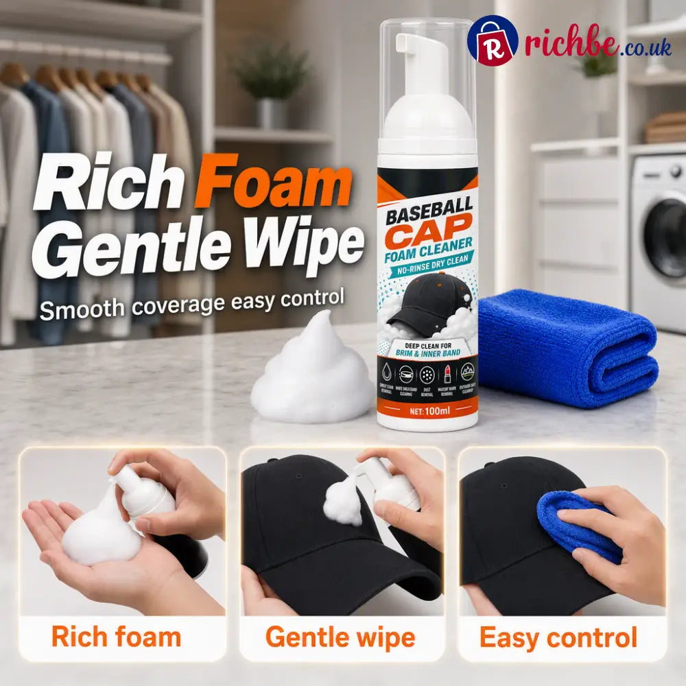 No-Rinse Baseball Cap Foam Cleaner