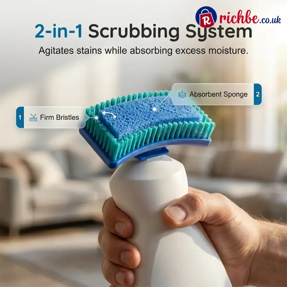 No-Wash Carpet & Sofa Cleaner with Brush - 200ml