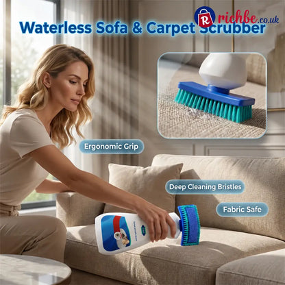 No-Wash Carpet & Sofa Cleaner with Brush - 200ml