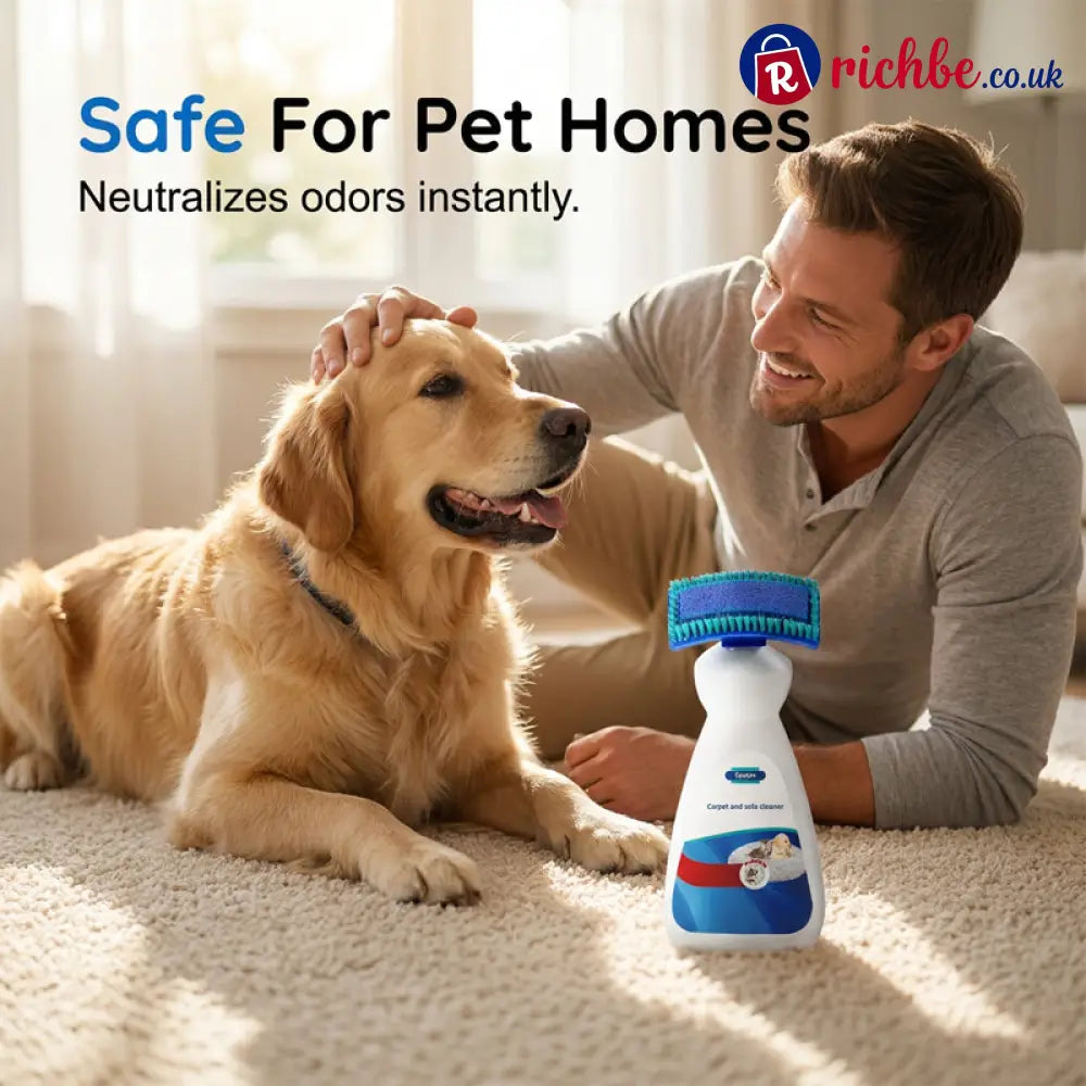 No-Wash Carpet & Sofa Cleaner with Brush - Hot sale