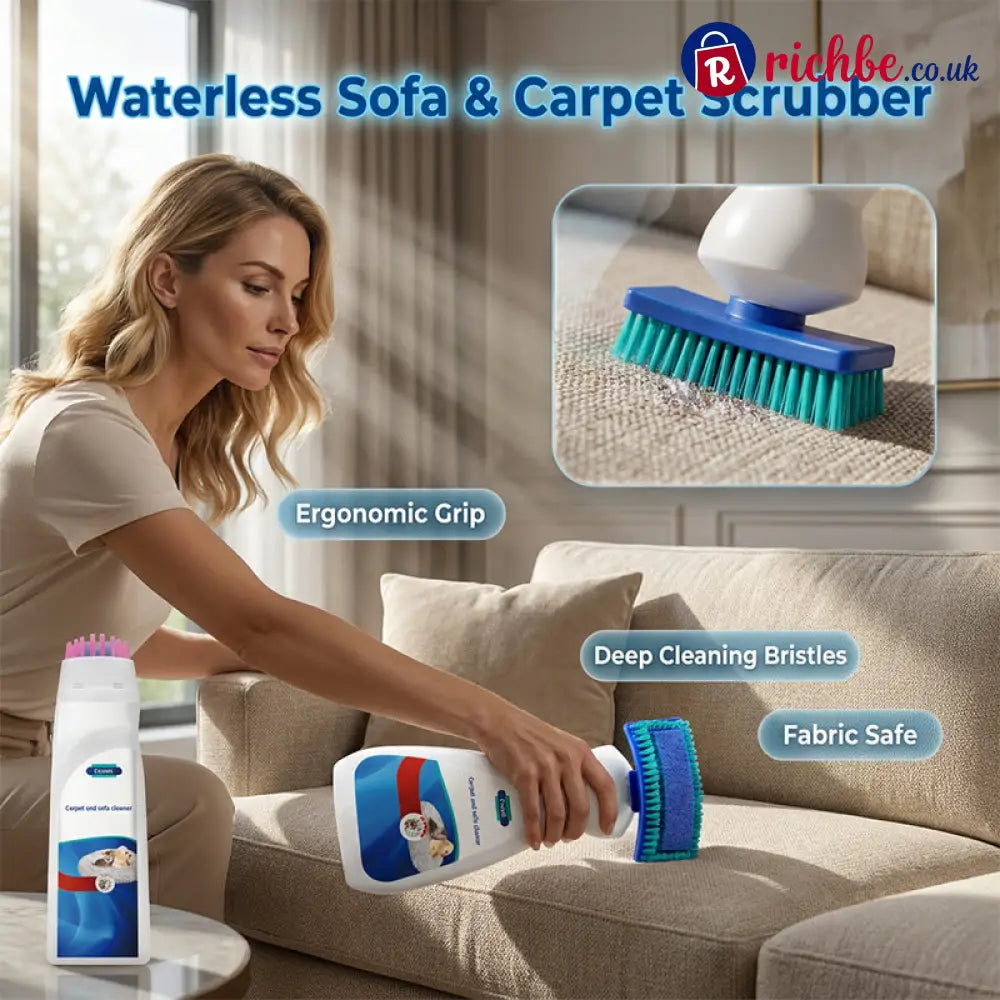 No-Wash Carpet & Sofa Cleaner with Brush - Hot sale