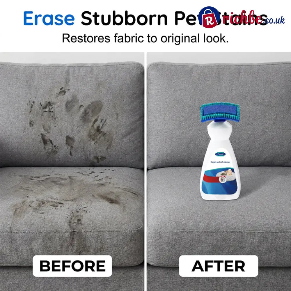 No-Wash Carpet & Sofa Cleaner with Brush - Hot sale