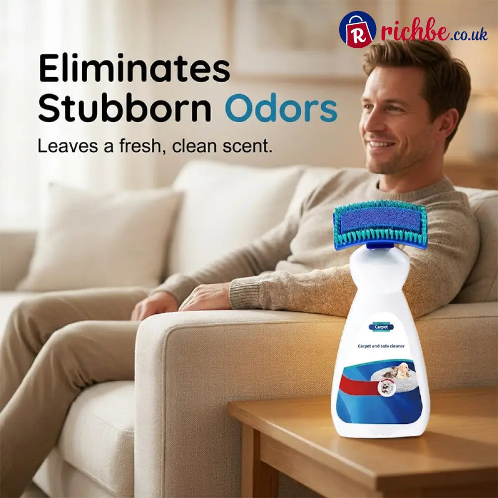 No-Wash Carpet & Sofa Cleaner with Brush - Hot sale