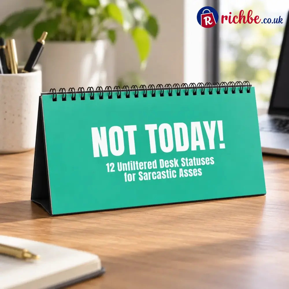 NOT TODAY! Unfiltered Desk Status Flip Sign, 12 Messages