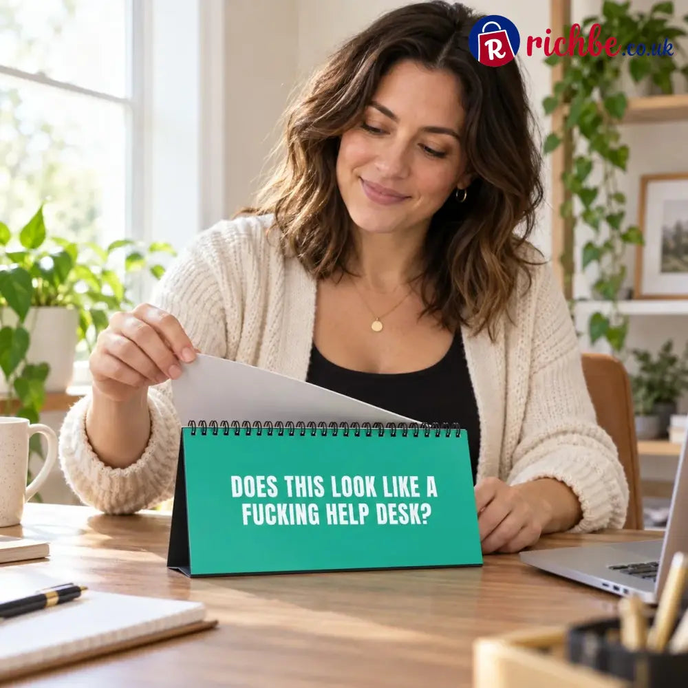 NOT TODAY! Unfiltered Desk Status Flip Sign, 12 Messages
