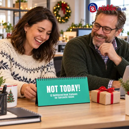 NOT TODAY! Unfiltered Desk Status Flip Sign, 12 Messages
