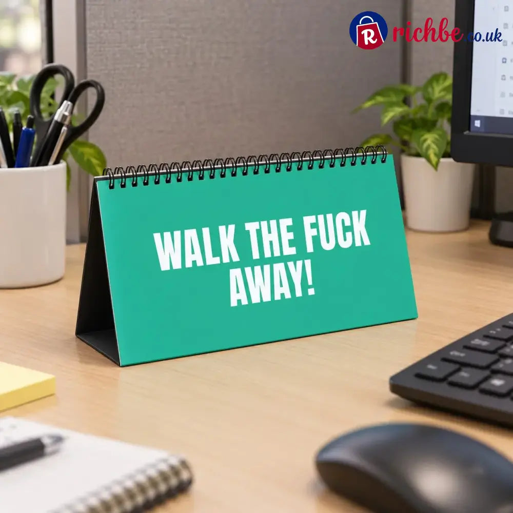 NOT TODAY! Unfiltered Desk Status Flip Sign, 12 Messages