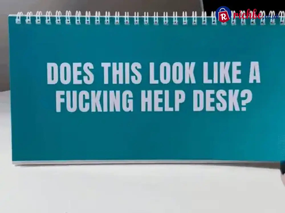 NOT TODAY! Unfiltered Desk Status Flip Sign, 12 Messages