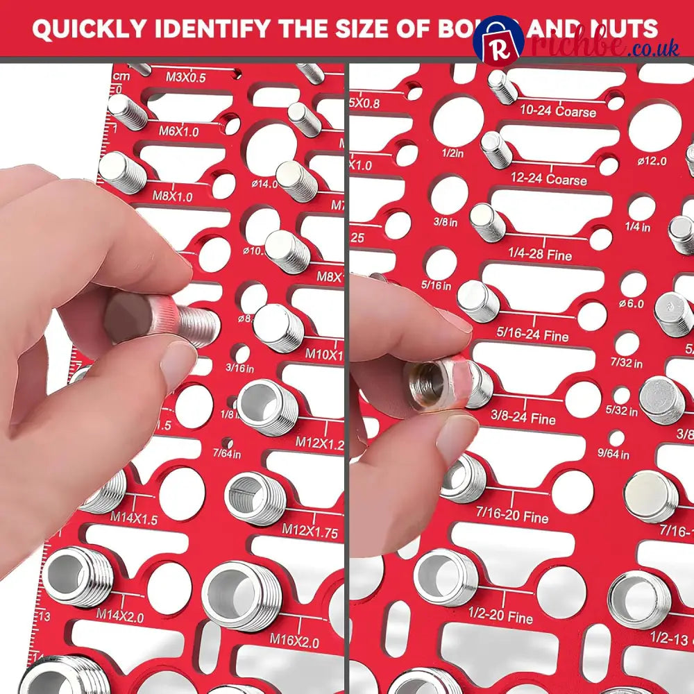 Nut and Bolt Thread Checker (SAE & Metric)