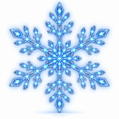 ❄️ 12-Piece LED Snowflake Wall Light Set – Remote-Controlled Christmas Winter Decor