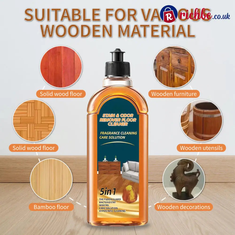 Odor Remover Floor Cleaner - Concentrated Formula for Deep Cleaning & Freshness on All Floor Types - 500ml - Houseware
