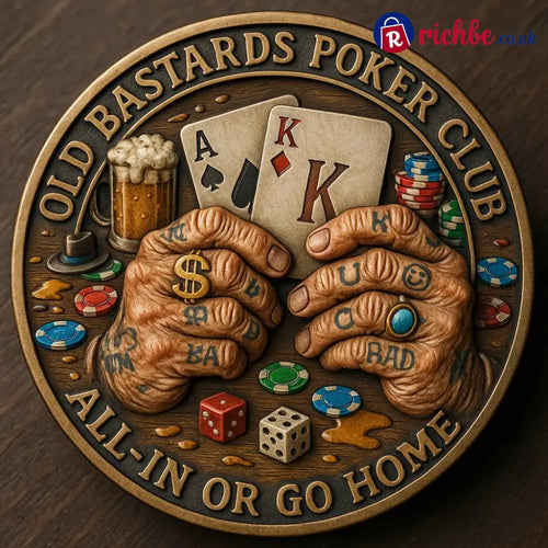 OLD BASTARDS POKER CLUB – CHALLENGE COIN