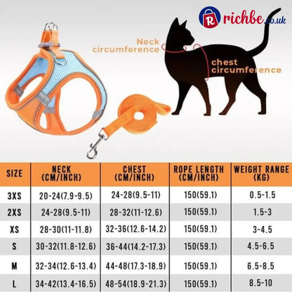 🐕 One Piece Pet Vest Leash – Adjustable & breathable mesh - Hot sale