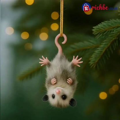Opossum Christmas Ornament - Upside-Down Opossum / ✨BUY 1