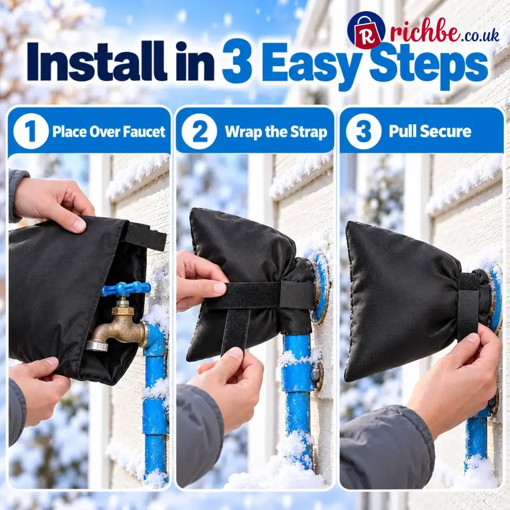 ❄️ Outdoor Faucet Covers for Winter – Insulated Spigot Protectors - Buy 1