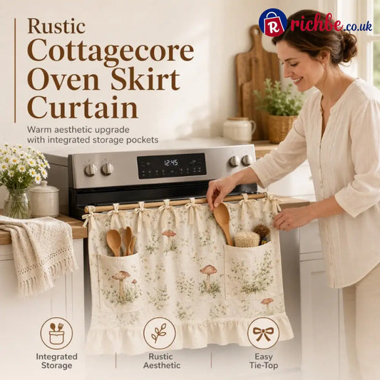 Oven Skirt Curtain with Pockets - Houseware & Kitchen
