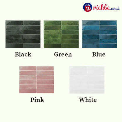 Peel & Stick Kitchen Backsplash Wall Protector - Black / 4 PCs / 23*29 cm - Houseware & Kitchen