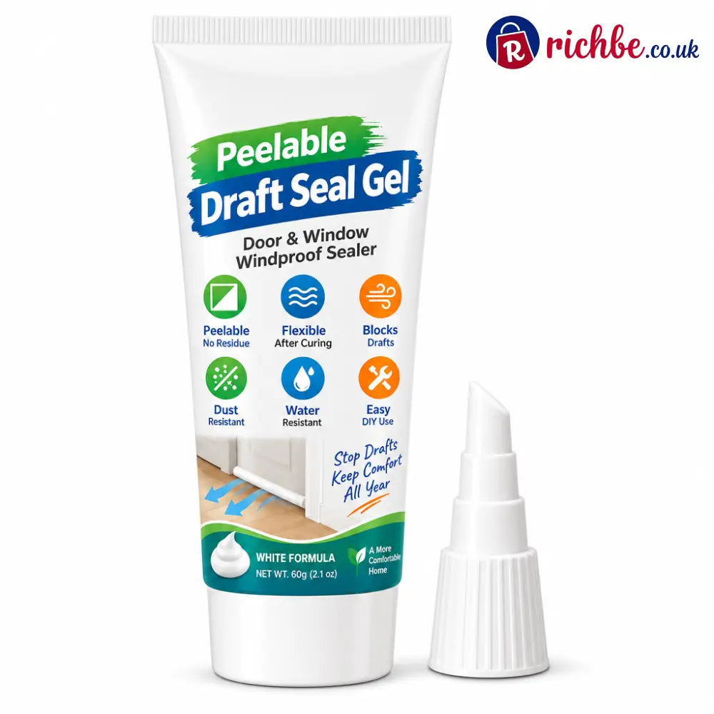 🚪Peelable Door Window Gap Sealant Gel – Removable Windproof Draft Stopper Waterproof Dustproof Sealer for Home Gap