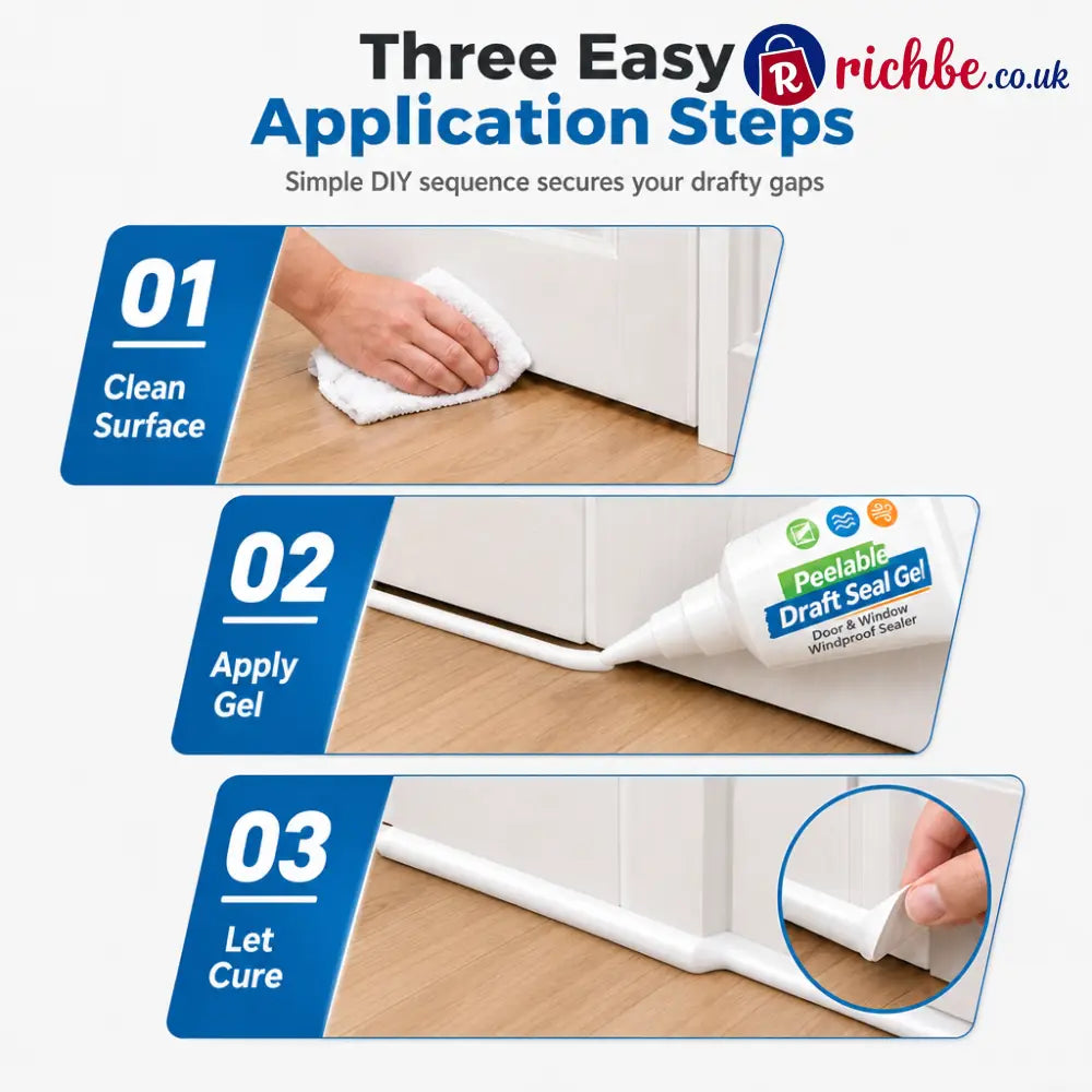 🚪Peelable Door Window Gap Sealant Gel – Removable Windproof Draft Stopper Waterproof Dustproof Sealer for Home Gap