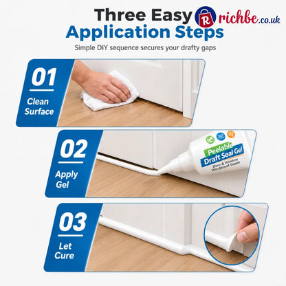 🚪Peelable Door Window Gap Sealant Gel – Removable Windproof Draft Stopper Waterproof Dustproof Sealer for Home Gap