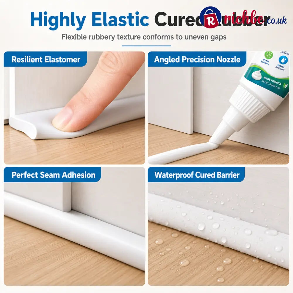 🚪Peelable Door Window Gap Sealant Gel – Removable Windproof Draft Stopper Waterproof Dustproof Sealer for Home Gap