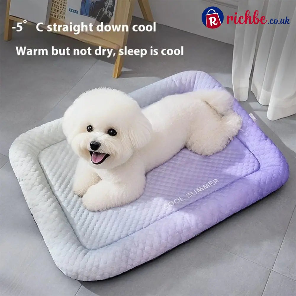 Pet Cooling Pad Mat for Dogs and Cats - Ice Silk Summer Cool Bed Blanket - Hot Sale