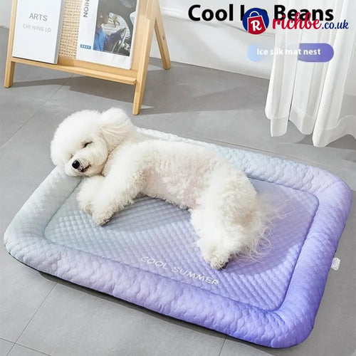 Pet Cooling Pad Mat for Dogs and Cats - Ice Silk Summer Cool Bed Blanket - Hot Sale