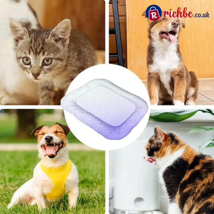 Pet Cooling Pad Mat for Dogs and Cats - Ice Silk Summer Cool Bed Blanket - Hot Sale