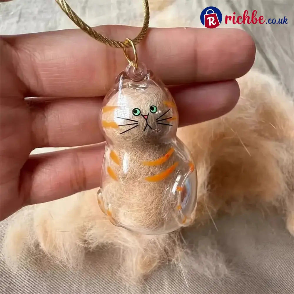 🐾Pet Hair Memorial Capsule Keychain