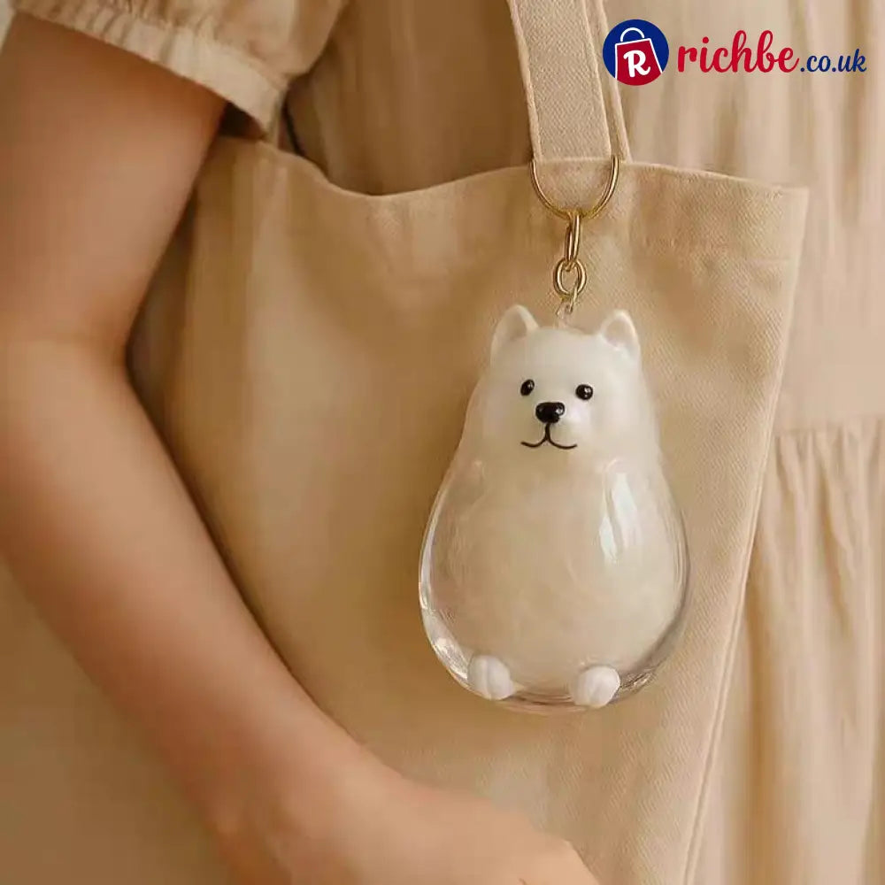 🐾Pet Hair Memorial Capsule Keychain - Samoyed