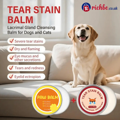 Pet Tear Stain Protection Cream & Brush Set