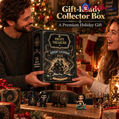 🎁Pirate 24-Day Christmas Advent Calendar Set suitable for holiday bar display Christmas countdown essentials and