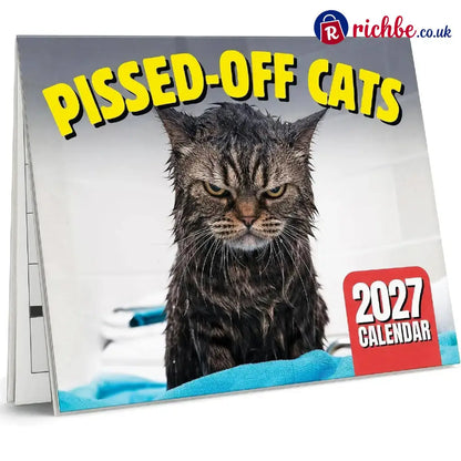 PISSED-OFF CATS 2027 Wall Calendar - Funny Gift for Cat Lovers