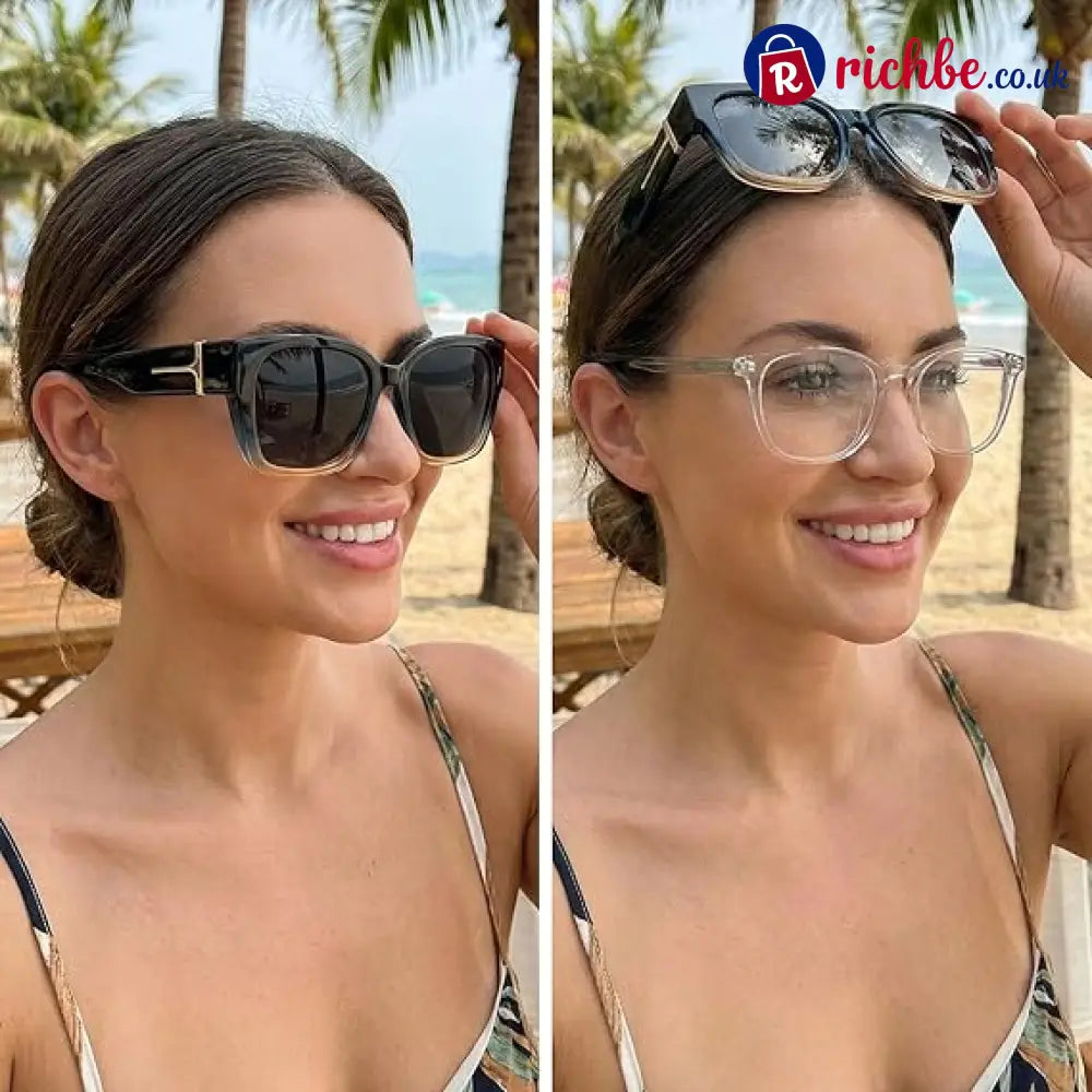 🕶️ Polarized Fit Over Sunglasses for Women – UV400 Protection Floral Frame Wear Over Prescription Glasses