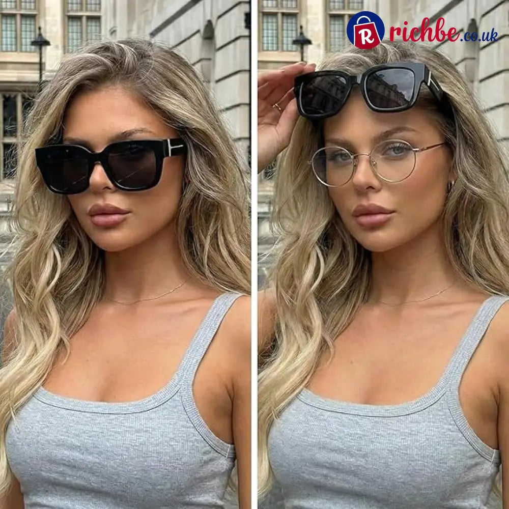 🕶️ Polarized Fit Over Sunglasses for Women – UV400 Protection Floral Frame Wear Over Prescription Glasses