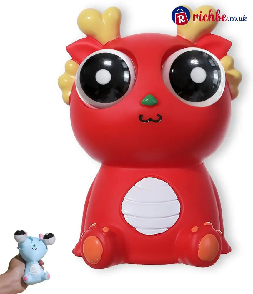 Pop-Out Eye Dragon Squeeze Toy - Stress Relief Sensory Squishy✨Funny Anti-Stress Ball