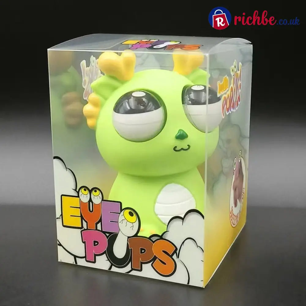 Pop-Out Eye Dragon Squeeze Toy - Stress Relief Sensory Squishy✨Funny Anti-Stress Ball - Green / Buy 1