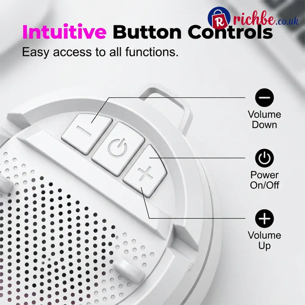 Portable Bluetooth Speaker with RGB Lights & Phone Stand - Electronics & Accessories