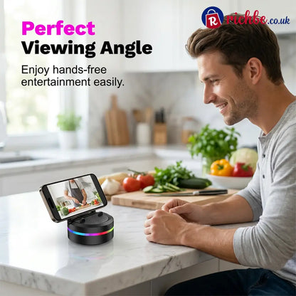 Portable Bluetooth Speaker with RGB Lights & Phone Stand - Electronics & Accessories