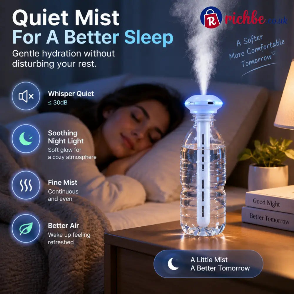 💧 Portable Bottle Humidifier | Turn Any Bottle Into A Personal Mist Maker