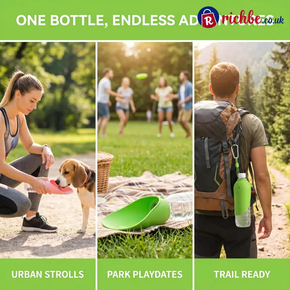 Portable Dog Water Bottle Adapter Leak-Proof Pet Water Drinking Spout
