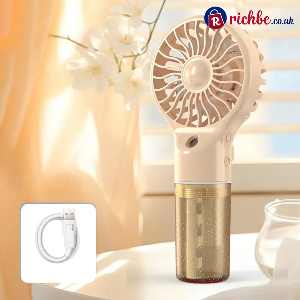 🧊Portable Handheld Mist Cooling Fan ❄️ - apricot / Normal - Houseware & Kitchen