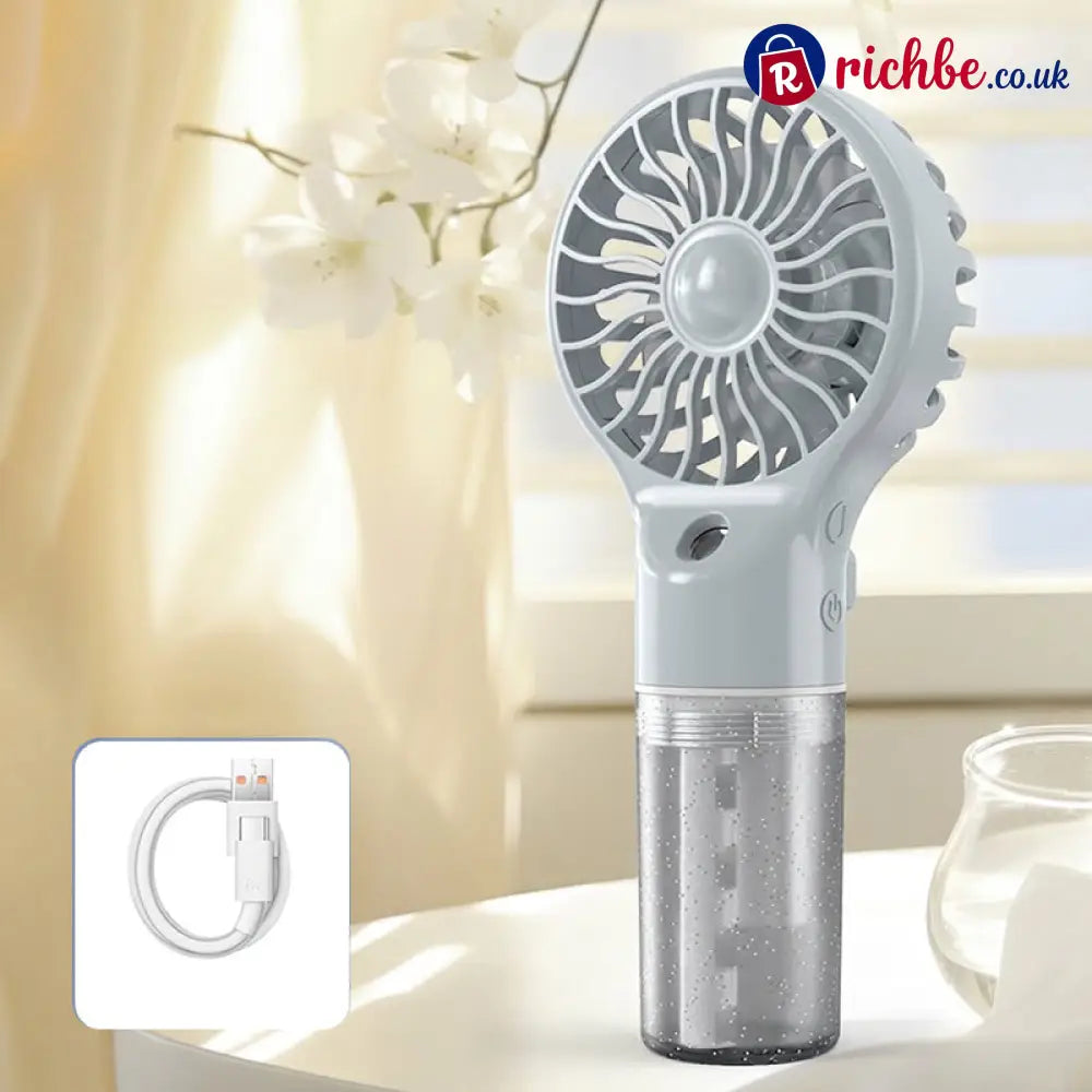 🧊Portable Handheld Mist Cooling Fan ❄️ - grey / Normal - Houseware & Kitchen