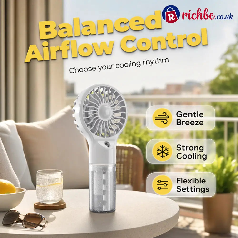 🧊Portable Handheld Mist Cooling Fan ❄️ - Houseware & Kitchen