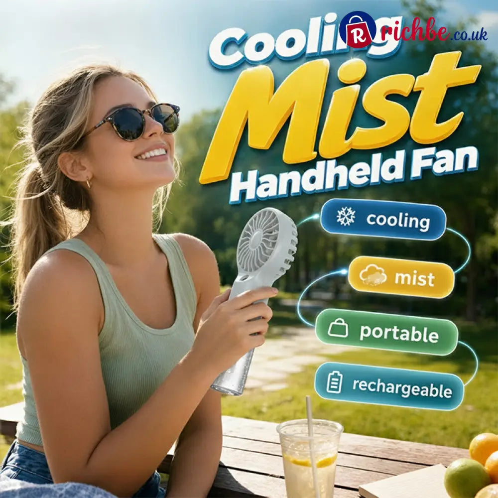 🧊Portable Handheld Mist Cooling Fan ❄️ - Houseware & Kitchen