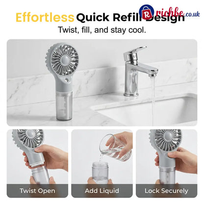 🧊Portable Handheld Mist Cooling Fan ❄️ - Houseware & Kitchen