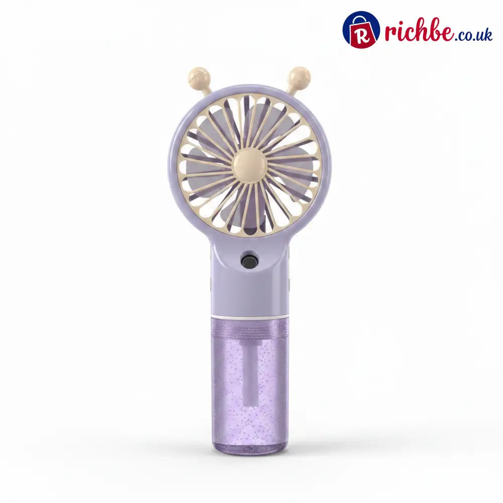 🧊Portable Handheld Mist Cooling Fan ❄️ - purple / Snail Feelers Design - Houseware & Kitchen